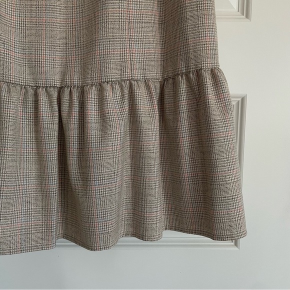 Gal Meets Glam Philippa Anthropologie Plaid Bow-Tie Mini Dress - Picture 5 of 10